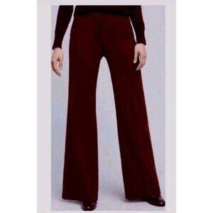 Cartonnier Anthropologie Eliza Wide Leg Pants Size 10 Wine Colored  NWT